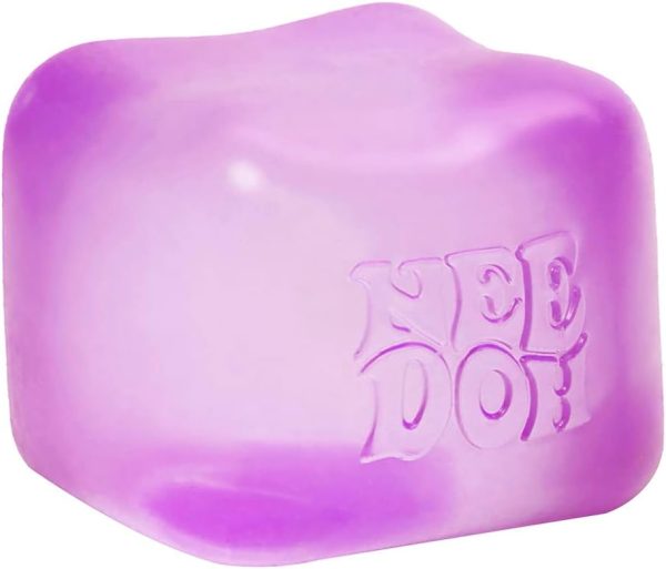 Schylling NeeDoh Nice Cube - Sensory Squeeze Toy with Super Solid Squish - 2.25 Cube - Color May Vary (Pack of 1)