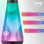 The Original Lava? Lamp - 14.5 Gunmetal Grey - Classic Liquid Motion Lamp - Tri-Colored Green/Blue/Purple - Item #2098 (Amazon Exclusive)